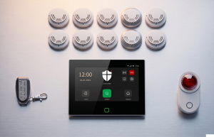 Funk Brandmeldeanlage Smart Touchcontrol X4 - 868 Mhz  EN14604 zertifiziert - Set